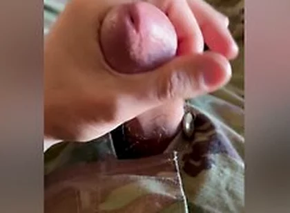 Soldier Relaxing On A Friday - Of Course It Will Involve Jerking Off My Throbbing Cock In My Uniform