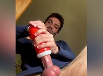 First Time Breaking In My Fleshlight: Gay Gooner Face Melts In Edgy Strokes 5:50