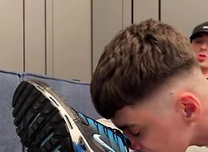 Bottom Sniffs Sweaty Socks And Gets A Creampie