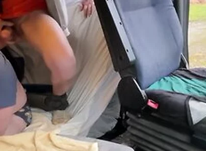 Public Truck Cruising We Flash Our Bulges And A 3-way Begins Inside
