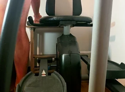 Beary Ride the Exercise Bike Until He Cums