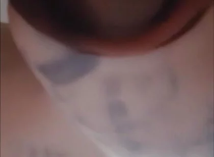 Cummed through her mouth