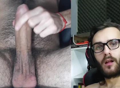 Masturbating Big Penis 4 Minutes, Look at the Face of Pleasure