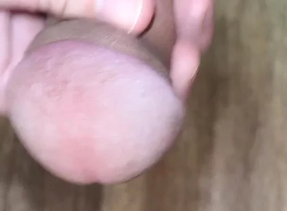 Kneeling Close-up Solo Masturbation at Home