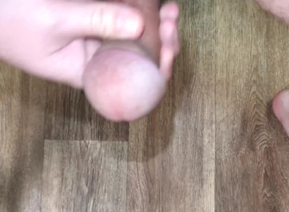 Kneeling Close-up Solo Masturbation at Home