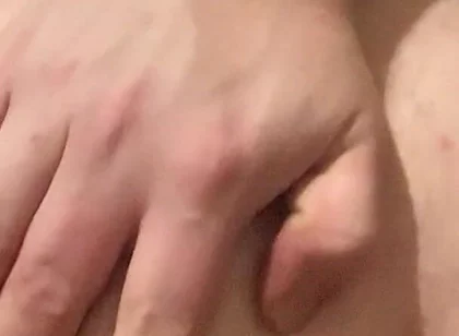Big Beads in My Asshole Close up