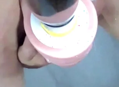 Fuck Machine with Anal Gaping and Self Creampie Pt1