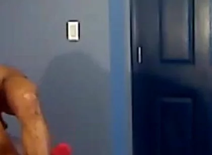 Kennie Jai Works Out in Front of Roommate...and Things Start to Heat up Real Quick!!