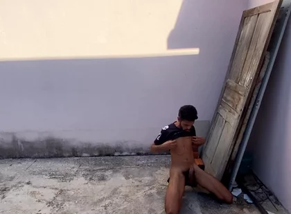 Jacking off in the Street of House