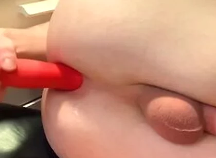 Anal Orgasm Cum From Big Dildo