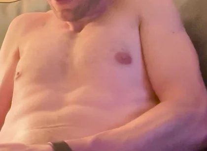 Big Bust on Jerking off on Couch Cam Looking up at Me