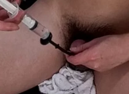 尿道責め尿道から日本酒を飲むオtニー Drinking Sake Through The Urethra