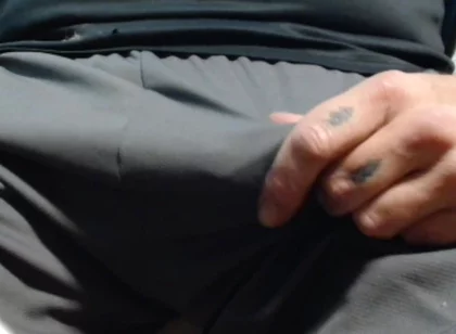 Cash Master Huge Bulge and Precum on Webcam