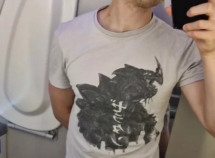 14 Hours of Flight I Can't Resist to Show You My Cock