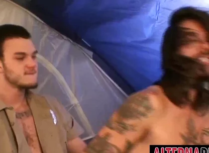 Tattooed Cliff Jensen and Thrasher Loves Anal Pounding