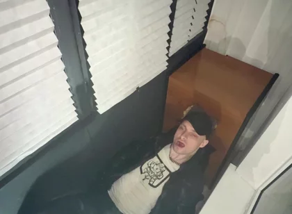 Leather Biker Piss on Leather Scally Chav Guy