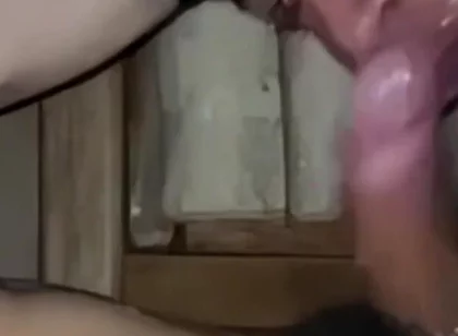 Making Him Gag Beautifully on My Cock During This Intense Session.