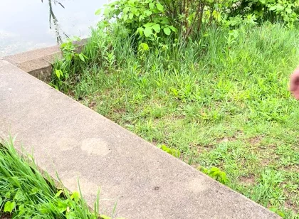 Naked Asian Muscle God Walks the Park Bare - Flexes Hard & Cums Huge