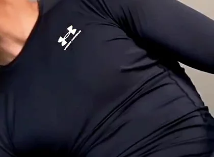 Leo Latte in Nike Jockstrap - Big Bulge Tease & Full Jerk off