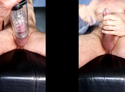 Edging Session with the Masturbator Vacuum Pump