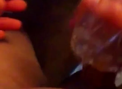 Jon Arteen Is a Slim Twink Wanking His Shaved Dick with a Lubed Fleshlight Quickshot Vantage Until Moaning Big Cumshot