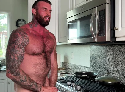 Sexy Chef Cooks with a Boner and Cups