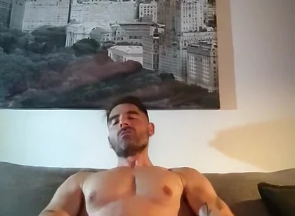 Playing with My Cock Using Both Hads