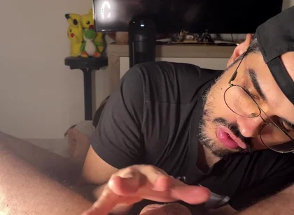 Sucking My Friend Dick Slowly and Making Him Cum