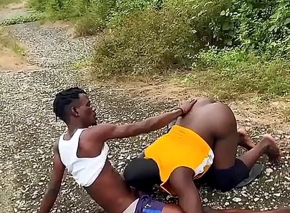 Outdoor Fucking My Chubby Friend