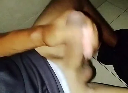 Touching My Cock in the Public Bathrooms Without Light