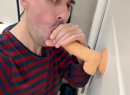Sexy Stepdaddy Riding Dildo