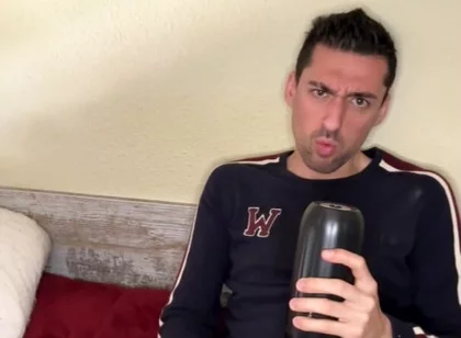 Hot Stepdaddy Showing off Big Cock and Playing with Vibrator