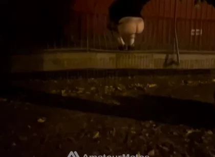 Straight Boy Dared to Show His Big Smooth Butt in Park