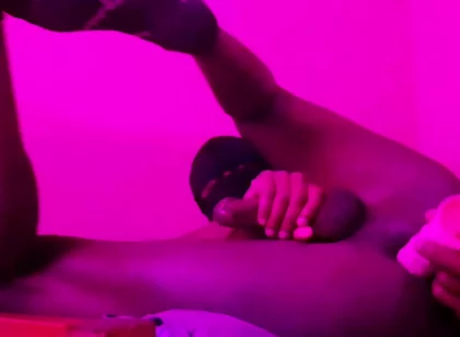 Fucking My Ass and Stroking My Hard Cock