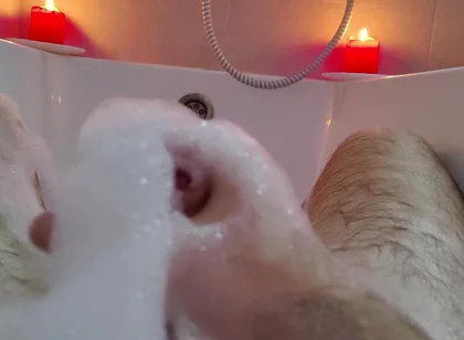 Covered in Foam - My Intense Bathroom Solo Finish