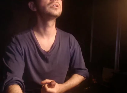 A Guy Plays with His Dick During a Webcam Show