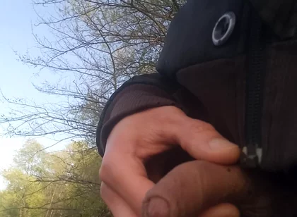 Jon Arteen Pulls Out His Beautiful Penis and Urinates Outdoors. Gay Porn with an Asian Twink