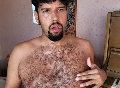 Hairy Bear Full Body Tease