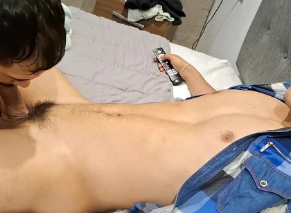 Receiving a Blowjob in a Shirt, Part 2