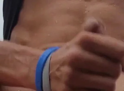 Jerk, Piss and Cum in the Parking Lot