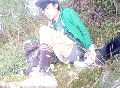 What Happens Behind the Scenes After Filming a Gay Twink’s Massive Outdoor Precum Cum Ejaculation Cleanup & Admiring the Scenery