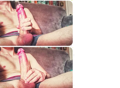 Virgin Guy Touches His Huge Cock for the First Time (beautiful Cum)