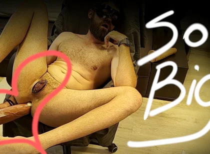 Fucked Myself with a Huge Dildo