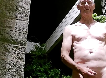 Stripping and Wanking at My Front Door
