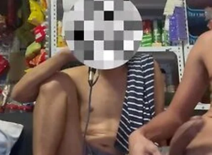 Horny Asian Twinks Suck His Huge Dick While Singing In The Karaoke Room With His Friend
