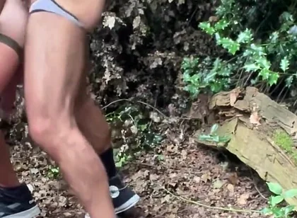 Daddies Exploring the Woods