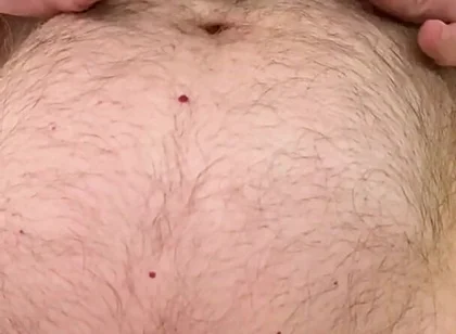 Coach Karl Rubs His Furry Belly for You 6940