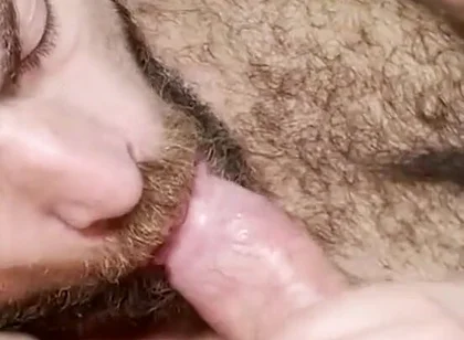 Sucking Bushy Cock