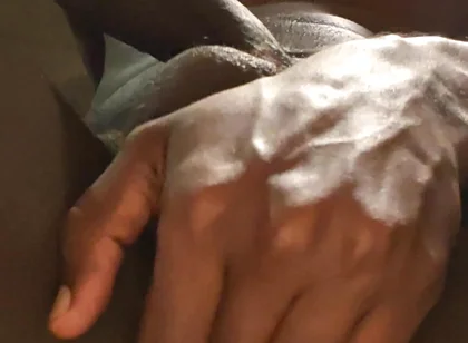 Playing with My Balls and Black Dick Fingering Too