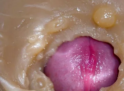 Mini-cam in Pussy During Fucking! Girl Getting Huge Creampie 4K